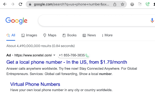 IPECS ONE Click to Dial screenshot