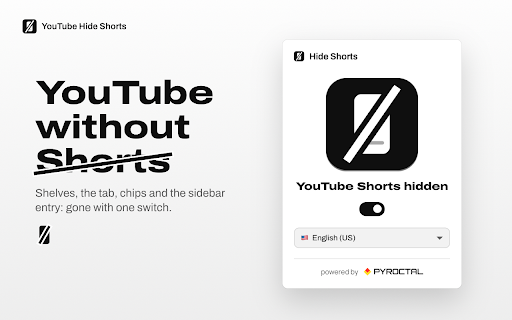 Hide YouTube Shorts — Block & Remove Shorts from Your Feed screenshot