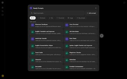 ChatGPT Prompts screenshot