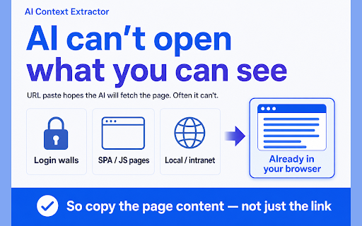 AI Context Extractor – Copy Page for ChatGPT & Claude screenshot