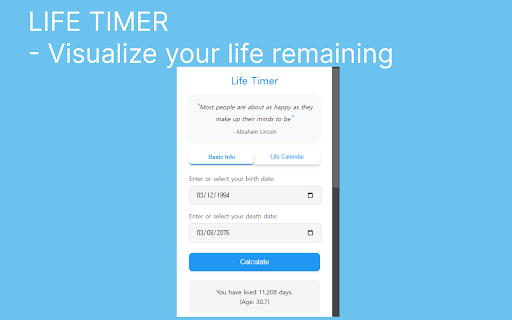 Life Timer screenshot