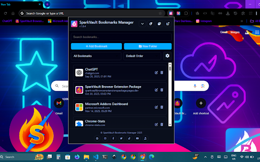 SparkVault Bookmarks Manager screenshot