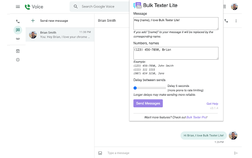 Bulk Texter Lite screenshot