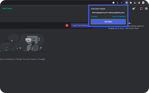 Discord Get User Token screenshot