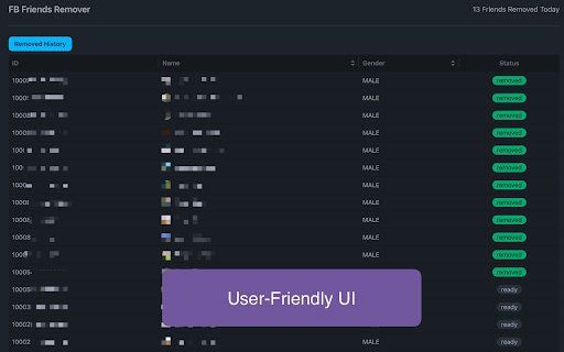 Friends Remover - Mass Delete & Unfriend Tool | Inactive Friends screenshot