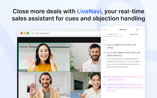 Notta Sales Agent screenshot