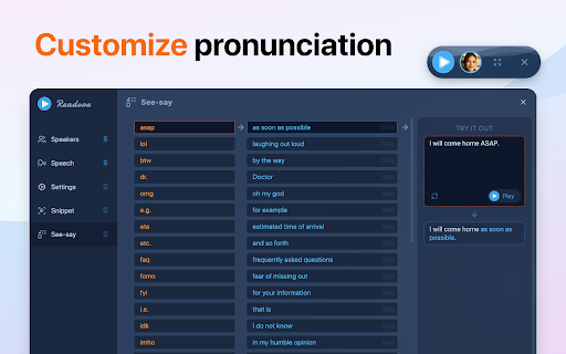 Text to Speech TTS AI | Readvox screenshot