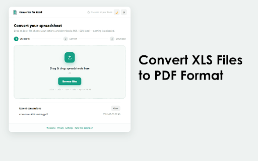 Converter for Excel screenshot