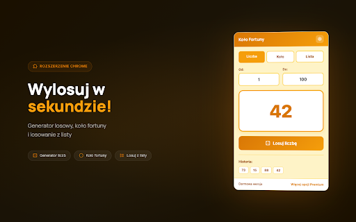 Koło Fortuny - Generator Losowy, Wylosuj Liczbę, Ruletka screenshot
