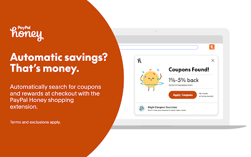 PayPal Honey: Automated Coupons & Rewards screenshot