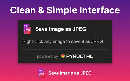 Save image as JPEG screenshot
