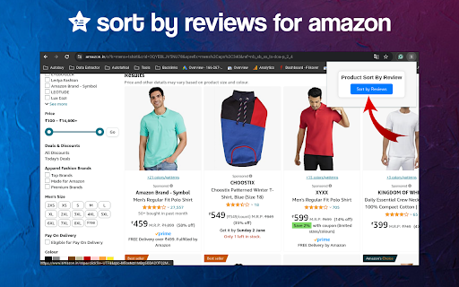 Sort By Reviews for Amazon screenshot