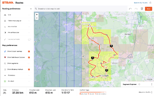 VeloViewer Strava Plugin screenshot