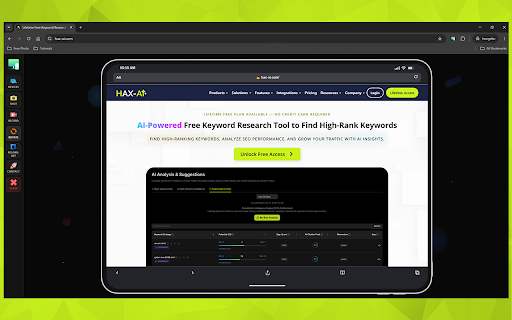 Mobile Responsive Simulator & Tester by HAX-AI screenshot