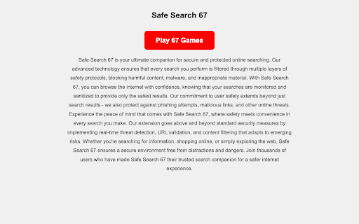 Safe Search 67 screenshot