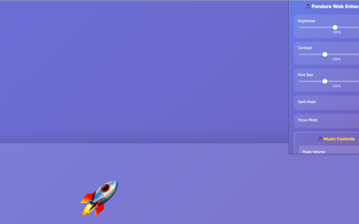 Pandora Web Enhancer screenshot