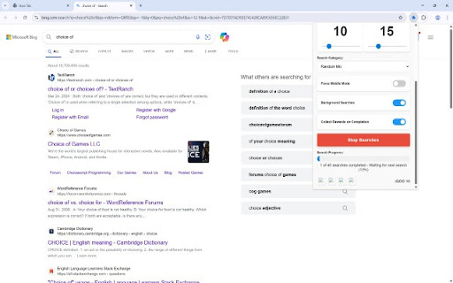 Bing Search Helper screenshot