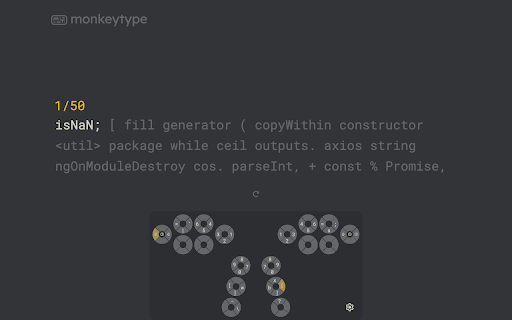 Monkeytype CC Extension screenshot