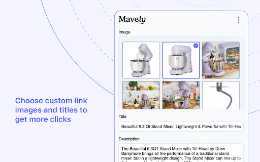 Mavely Link Creator screenshot