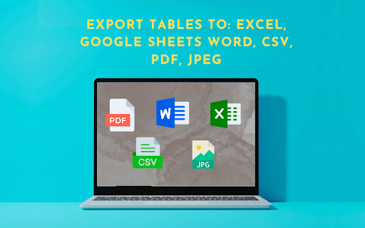 Table as CSV - Table Capture screenshot