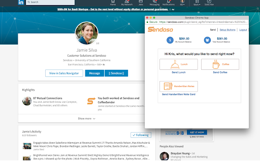 Sendoso screenshot