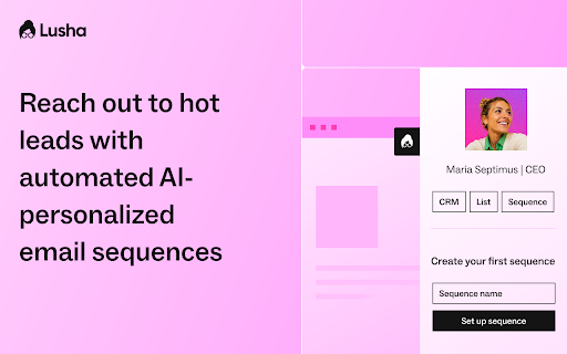 Lusha - Easily find B2B contact information screenshot