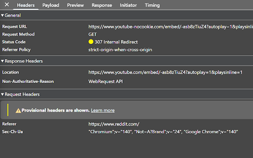 Always YouTube Cookie screenshot