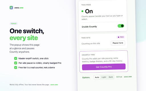 Countly · Live Word & Character Counter screenshot