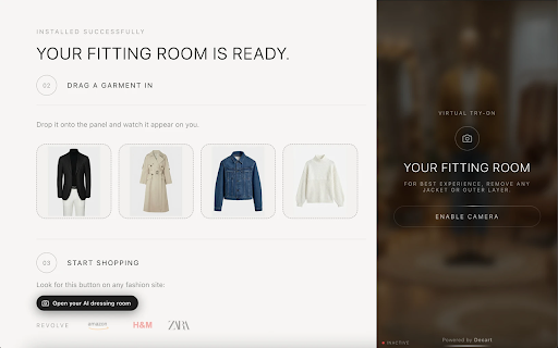 Anywear: Live Virtual Try-On screenshot
