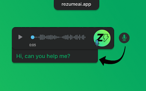 Extraia texto de áudios no WhatsApp com Rezume AI screenshot