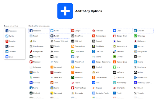 AddToAny: Share Anywhere screenshot