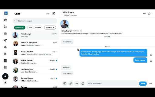 Feedwing - X-style layout for LinkedIn screenshot