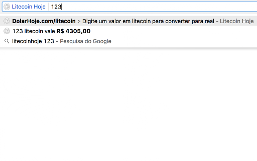 Litecoin Hoje screenshot