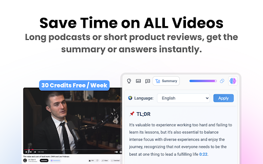 Recapio: AI Youtube Summarizer screenshot