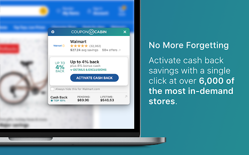 CouponCabin Sidekick - Coupons & Promo Codes screenshot