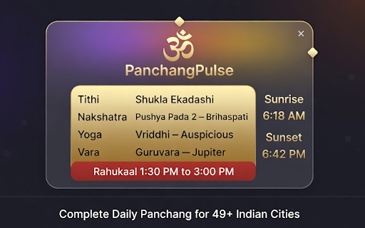 PanchangPulse – Best Daily Panchang FREE screenshot