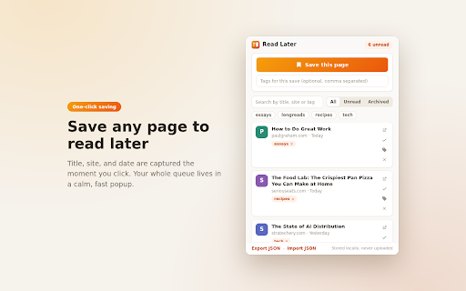 Read Later - Save Articles & Reading List screenshot