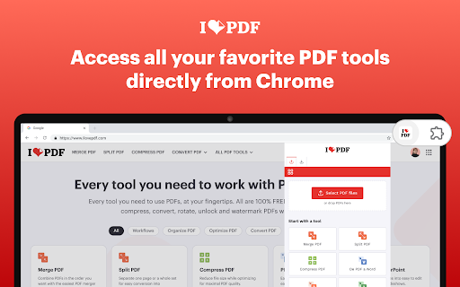 Online PDF tools | ilovepdf.com screenshot