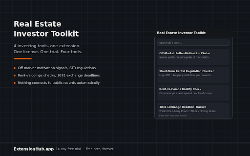 Real Estate Investor Toolkit screenshot