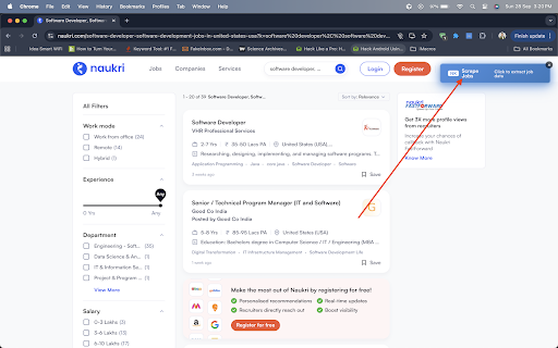 Naukri Scraper Pro – Unlimited Job Data Extractor screenshot