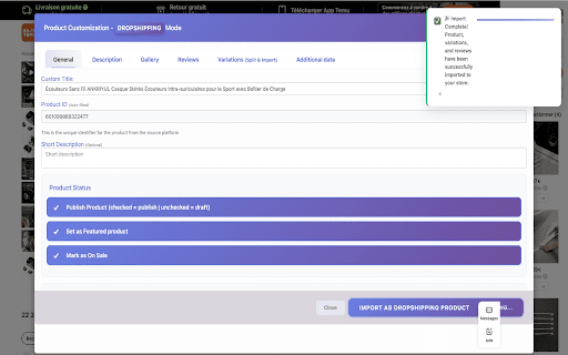 Sharkdropship for Temu and Woocommerce screenshot