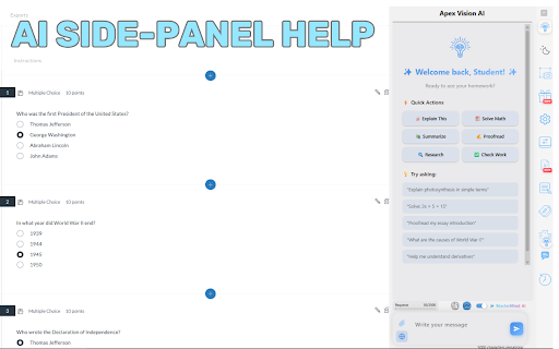 AI Homework Helper - Apex Vision AI screenshot