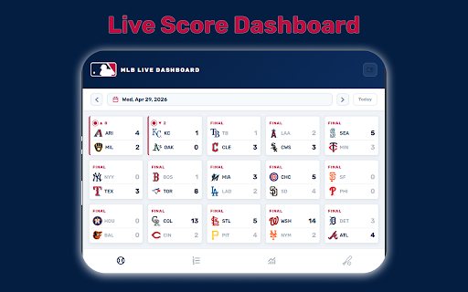 MLB Scoreboard screenshot