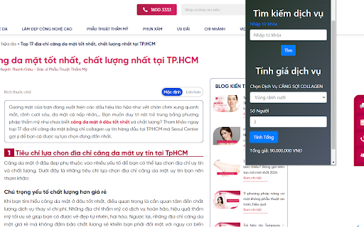 Căng da mặt screenshot