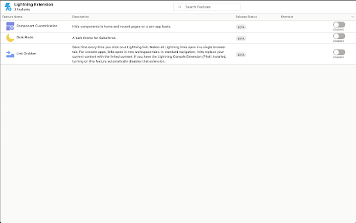 Lightning Extension screenshot