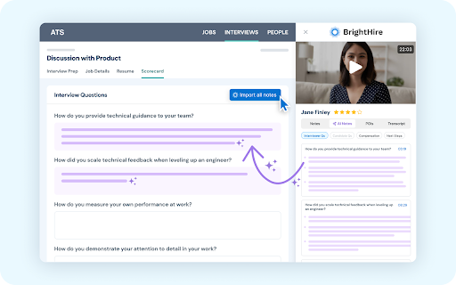 BrightHire screenshot