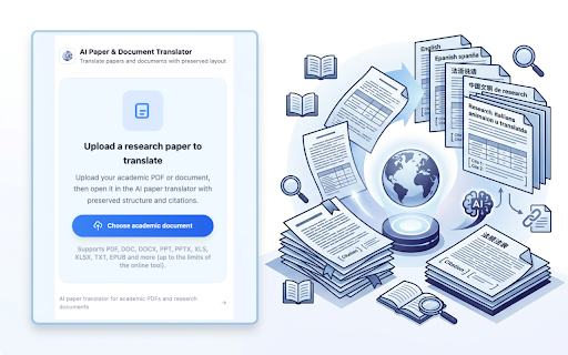 AI PDF Translator for Academic Papers & Research screenshot