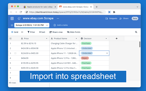 Free Web Scraper: Fast, Simple Web Scraping screenshot