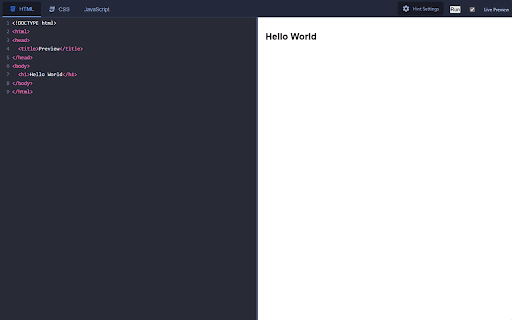 Code Preview Extension screenshot