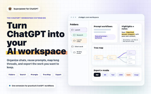 Superpower for ChatGPT screenshot